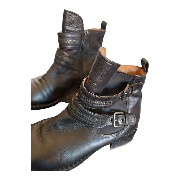 Gentle Soul Barnaby Leather Zip Buckle Bootie Size 6.5M Western Cowboy - Picture 8 of 13